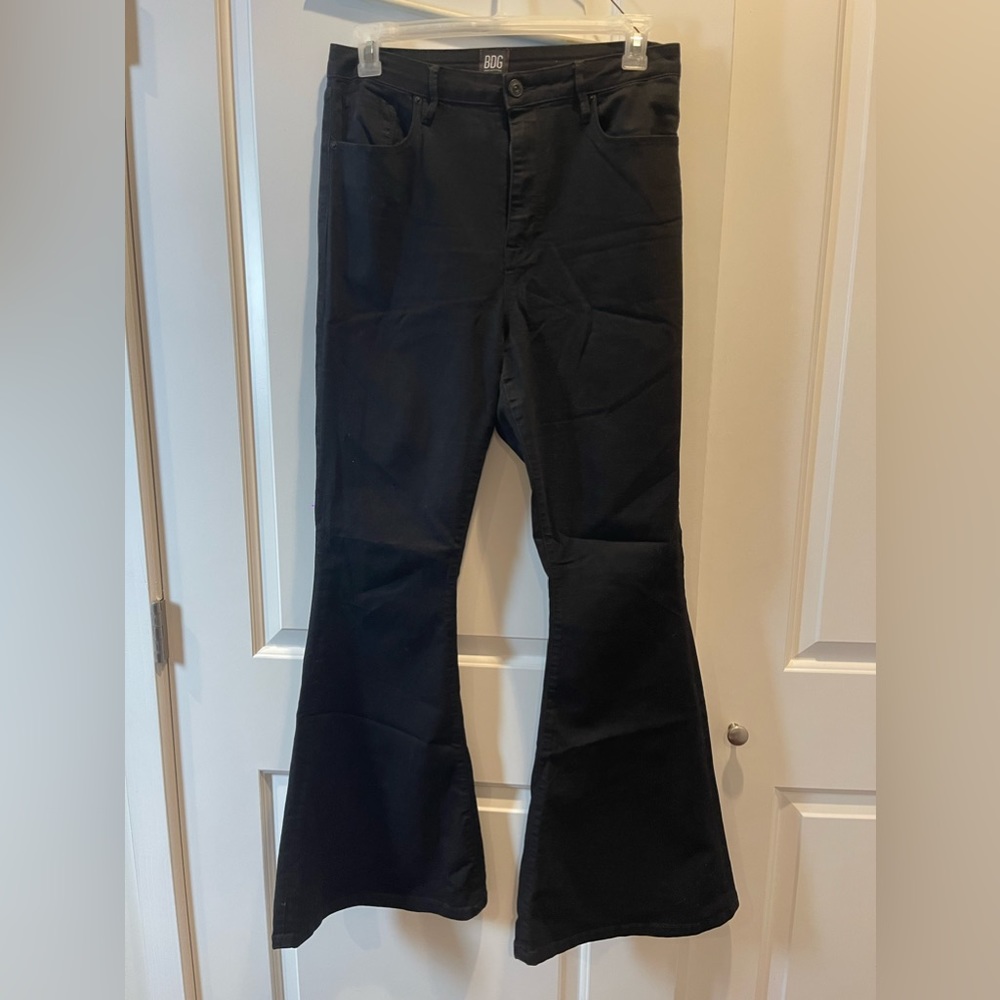 BDG Black Flare Bell Jeans